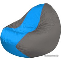 Кресло-мешок Flagman Classic К2.1-194 (серый темный/голубый)