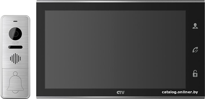 Комплект видеодомофона CTV DP4105AHD (черный)