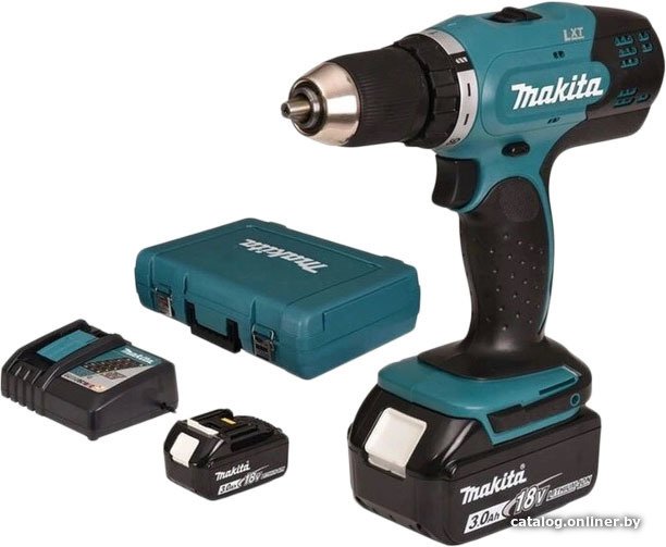 Дрель-шуруповерт Makita DDF453RFE (с 2-мя АКБ, кейс)