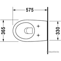 Унитаз подвесной Duravit Architec 254609