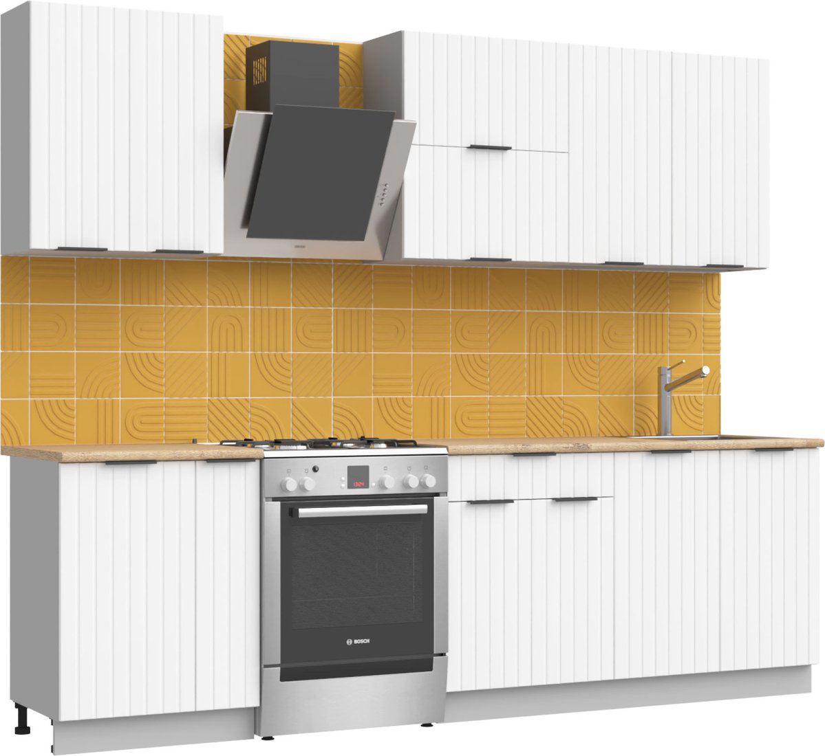 

Готовая кухня Arvento АНТА-плюс 2м (белый)