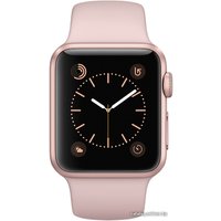 Умные часы Apple Watch Series 1 38mm Rose Gold with Pink Sand Sport Band [MNNH2]