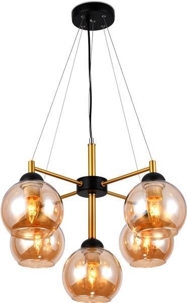 

Подвесная люстра Ambrella light Traditional TR9026/5 BK/TI