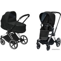 Универсальная коляска Cybex Priam (2 в 1, deep black, шасси chrome/black)