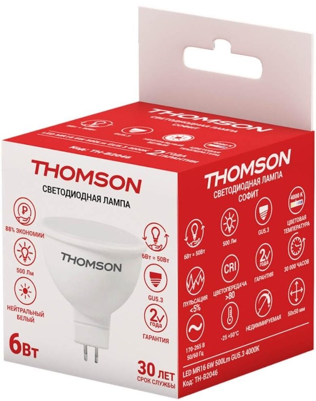 

Светодиодная лампочка Thomson Mr16 TH-B2046