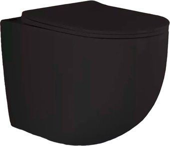 Унитаз приставной Gid TRS-269Bm (черный матовый)