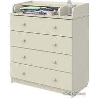 Детский комод Атон Мебель Сириус 804-2 (слоновая кость)