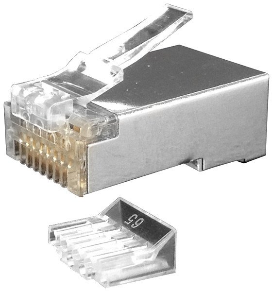 

Коннектор-соединитель Hyperline PLUG-8P8C-UV-C6-SH-100 RJ45 (100 шт)