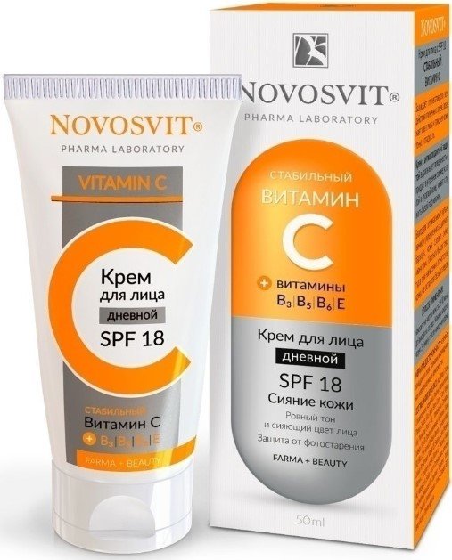 

Novosvit Крем для лица С SPF 18 Стабильный витамин С 50 мл