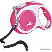 Поводок-рулетка Flexi New Comfort M Tape 5 м (красный)