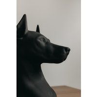 Кашпо К.РАМА Доберман (черный)