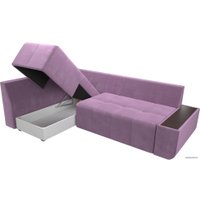 Угловой диван Mebelico Амадэус 109695 (левый, микровельвет, сиреневый)