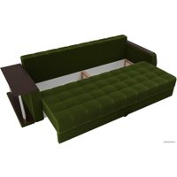 Диван Лига диванов Атлантида 102221 (микровельвет, зеленый)