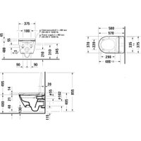 Унитаз подвесной Duravit Sensowash D-Neo Compact 654000012004300