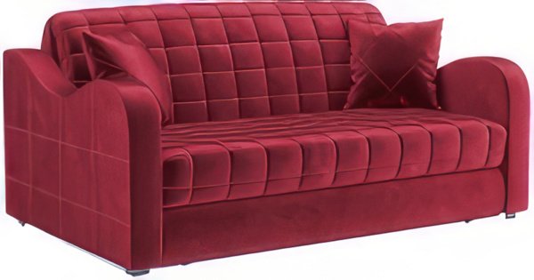 

Диван Мебель-АРС Аккордеон Барон №4 (бархат, красный Star Velvet 3 Dark Red)