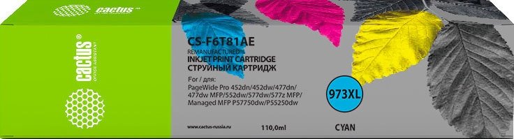 

Картридж CACTUS CS-F6T81AE (аналог HP F6T81AE)