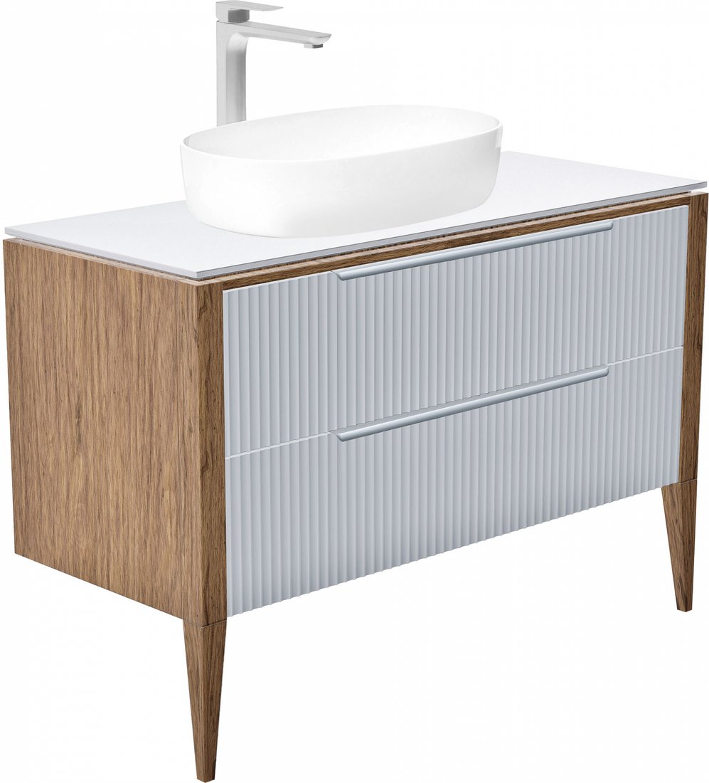 

ЗОВ Тумба под умывальник Валенсия 100 MV1000RAL7047-KP13W (белый)