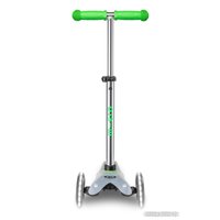 Трехколесный самокат Micro Mini Micro Deluxe Flux LED (неоновый зеленый)