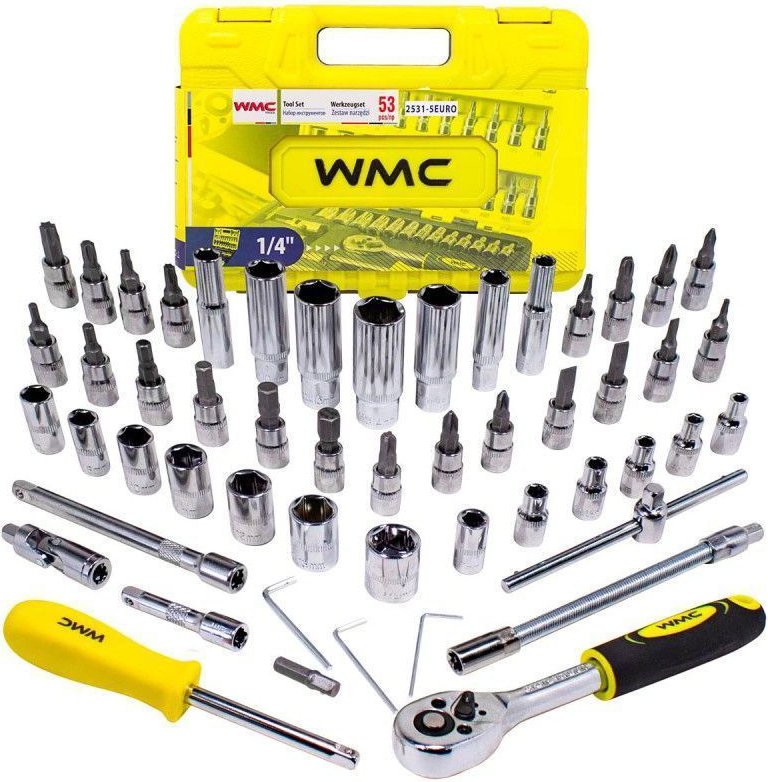 

Универсальный набор инструментов WMC Tools WMC-2531-5 Euro (53 предмета)