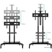 Стойка для телевизора Onkron TS1881 (черный)