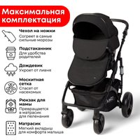 Универсальная коляска Bubago Zoom (2 в 1, черный/черная рама)