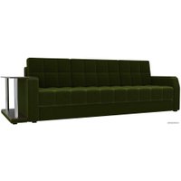 Диван Лига диванов Атлантида 102221 (микровельвет, зеленый)