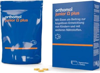 Витамины, минералы Orthomol Junior Omega Plus (90 жевательных ирисок)