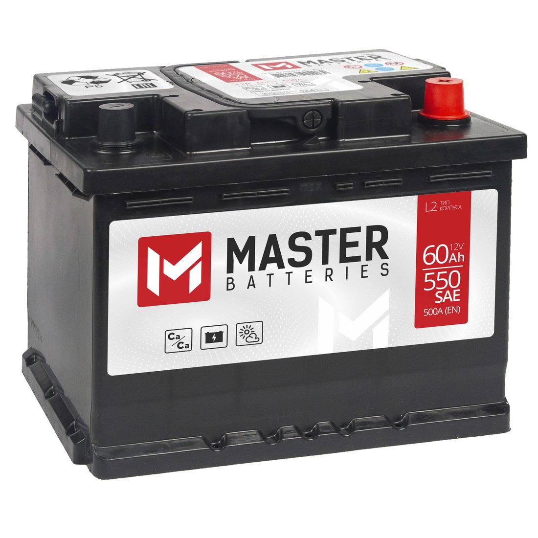 

Автомобильный аккумулятор Master Batteries 60 Ah MASTER BATTERIES Asia R+