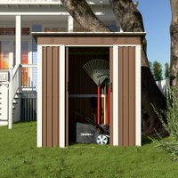  Спстрим с односкатной крышей 1850*1800*1200 (коричневый)