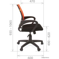 Офисное кресло CHAIRMAN 696 black (зеленый/черный)