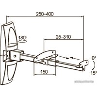 Кронштейн Kromax TECHNO-170