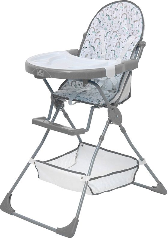 

Высокий стульчик Polini Kids Disney Baby 252 (Единорог Радуга, серый)