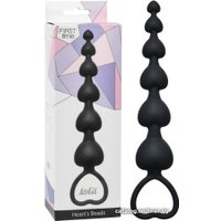 Анальные цепочки Lola Toys Hearts Beads Black 4101-03Lola (черный)