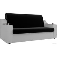 Диван Лига диванов Сенатор 100717 100 см (черный/белый)