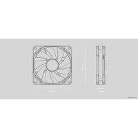 Вентилятор для корпуса ID-Cooling TF-12025 Black