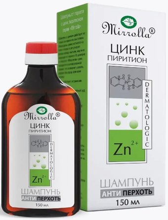 Шампунь Mirrolla От перхоти с цинк пиритионом 150 мл