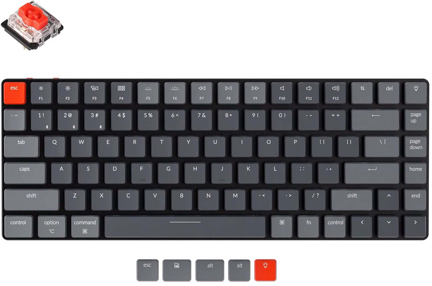 

Клавиатура Keychron K3 V2 RGB K3-B1-RU (Gateron Low Profile Red)