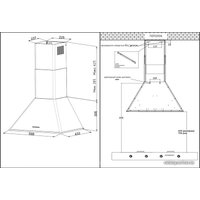 Кухонная вытяжка Korting KHC 6648 RN