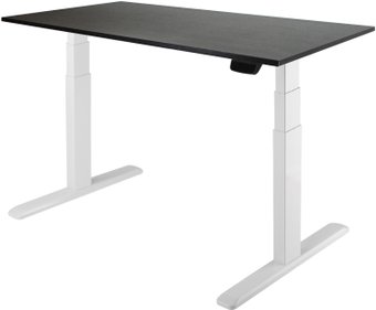 Стол с регулировкой высоты ErgoSmart Ergo Desk Prime 1360x800x36 мм (дуб темно-коричневый/белый)