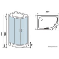 Душевая кабина WeltWasser WW500 Werra 1204 L