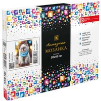 Алмазная мозаика  Феникс+ Кот в шарфе 70855