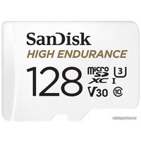 Карта памяти SanDisk High Endurance microSDXC SDSQQNR-128G-GN6IA 128GB (с адаптером)