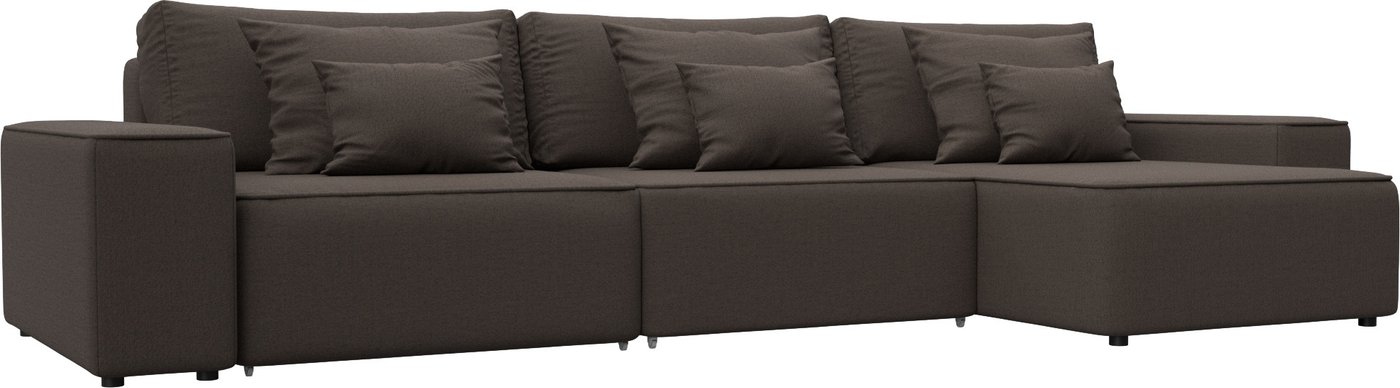 

Угловой диван Лига диванов Лига-074 универсальный 129856 (рогожка амур 05 коричневый)