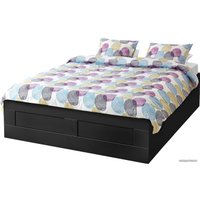 Кровать Ikea Бримнэс 200x140 (черный) 504.852.12