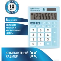 Бухгалтерский калькулятор BRAUBERG Ultra Pastel-08-LB 250513 (голубой)