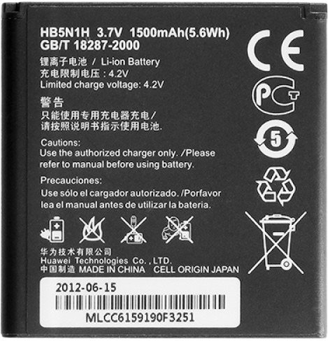 

Аккумулятор для телефона Копия Huawei HB5N1H