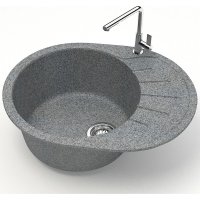 Кухонная мойка MARRBAXX Карельский камень модель 10/Q8 F010Q008 (серый/темно-серый)