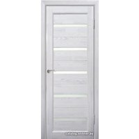Межкомнатная дверь Юркас Вега ЧО 5 60x200 (белый, стекло мателюкс матовое)