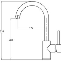 Кухонная мойка Aquasanita Rock SQR 100 + cмеситель Sabia 5523 (черный металлик 601)