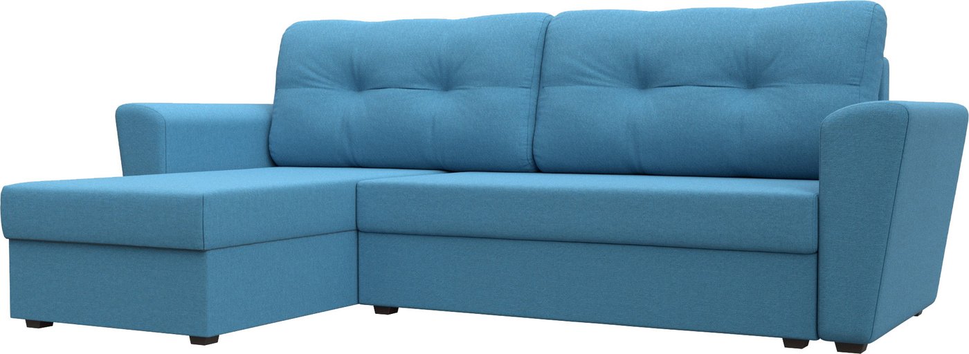 

Угловой диван Лига диванов Амстердам Лайт левый 121170L (рогожка амур голубой)